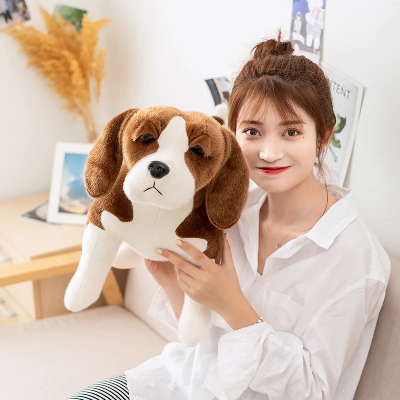 Simulation Dog Plush Toy Cartoon Stuffed Animals Golden Retriever Chihuahua Puppy Plushies Doll Anime Soft Kids Toys Home Decor winter warm puppy kitten pullover soft fleece dog clothes pet clothes for small dogs chihuahua bulldog apparel sweater for dogs