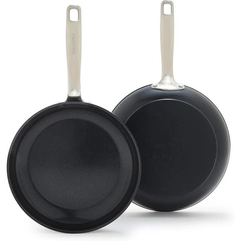 

GreenPan Chatham Prime Midnight Hard Anodized Healthy Ceramic Nonstick 8" and 10" Frying Pan Skillet Set