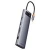 Metal Gleam Series 11-in-1 Type-C Docking Station USB Adapter with USB2.0 USB3.0*3 PD100W USB-C HDMI-compatible SD/TF Card 2