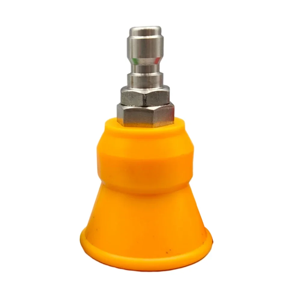 High-Pressure Water Gun Nozzle Splash-proof Sleeve Fan Nozzle Stainless Steel Washer Sprayer 1/4 Quick Plug Pressure Washer Tips