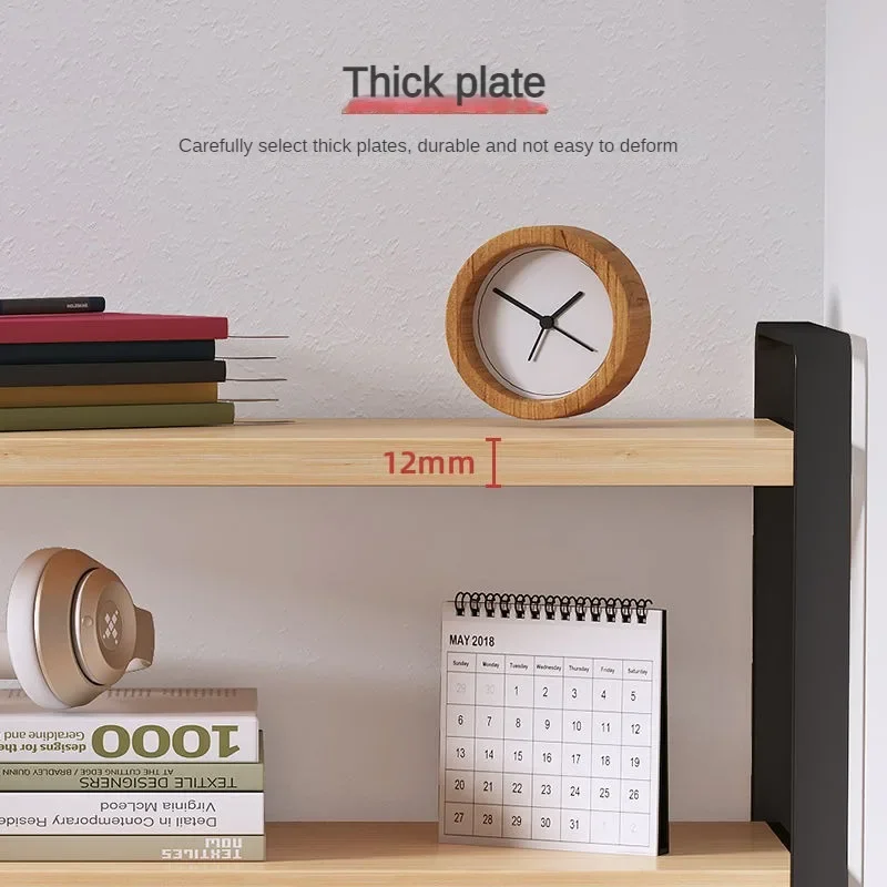 Desktop Storage Shelf Student Document Shelf Computer Racks Tiered Cabinet Office Accessories Stationery Holder