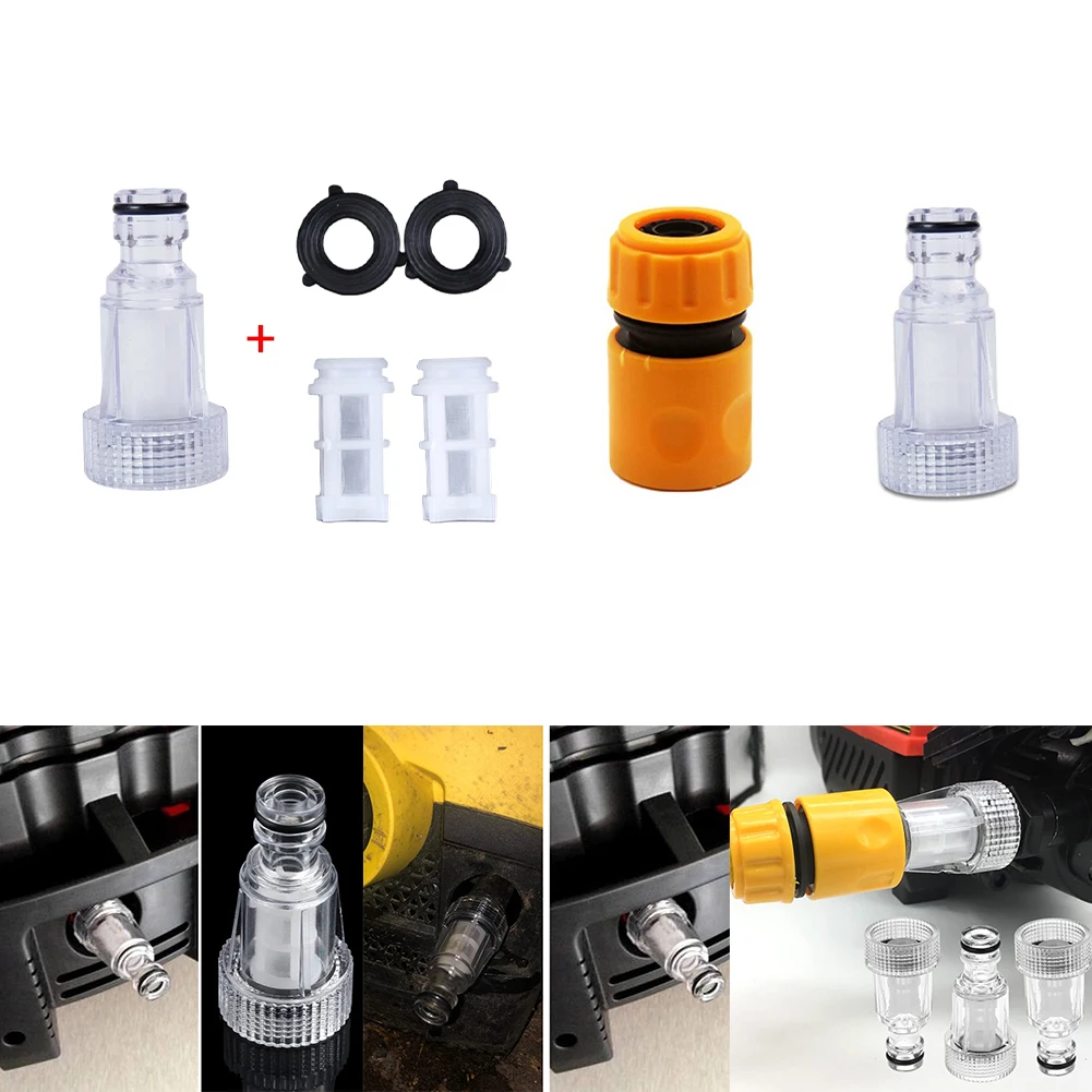 

Pressure Washer Adapter Water Hose Connector Filter Set Water Pipe Pipe Fittings Car Washer Adapter Garden Watering Parts