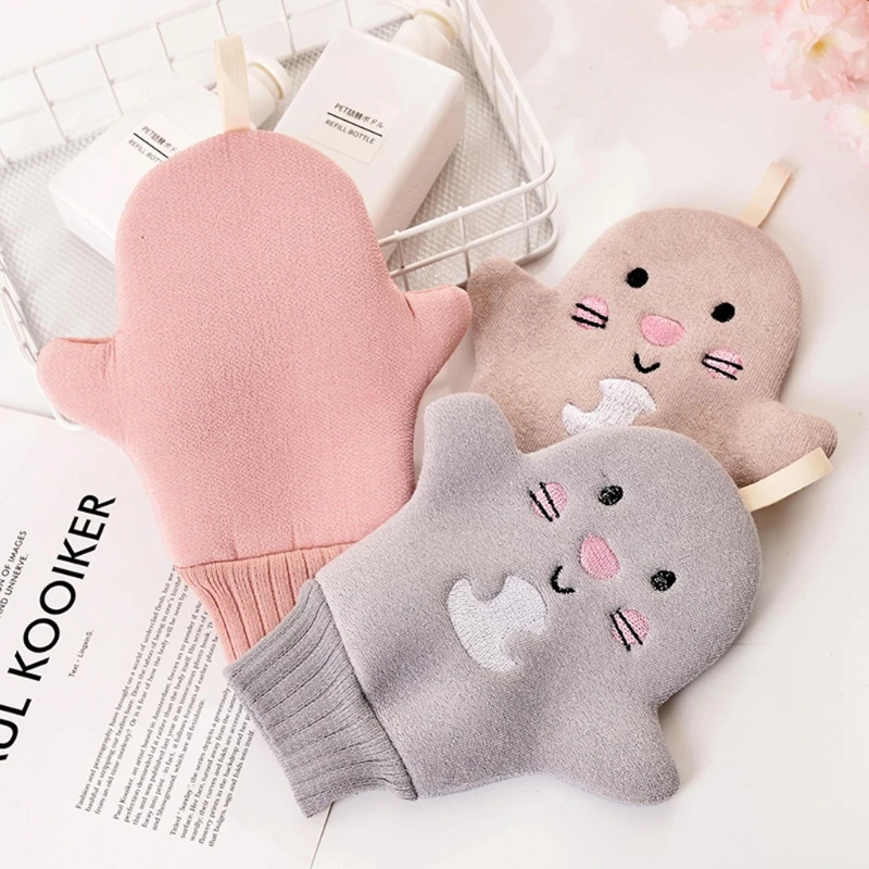 Baby Bath Gloves Creative Baby Bath Gloves Children Cartoon Cactus Bath Mitt Washcloth Scrubbing Gloves Body Clean Sponge