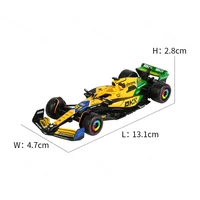 Bburago 1:43 Mclaren 2024 MCL38 F1 Formula Car Die Cast Vehicles Collectible Model Racing Toys 2