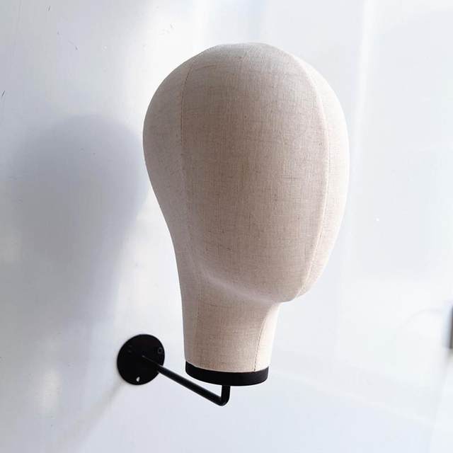 Mannequin Head Wall Mount Smooth Durable Space Saving Simple to Install Wig