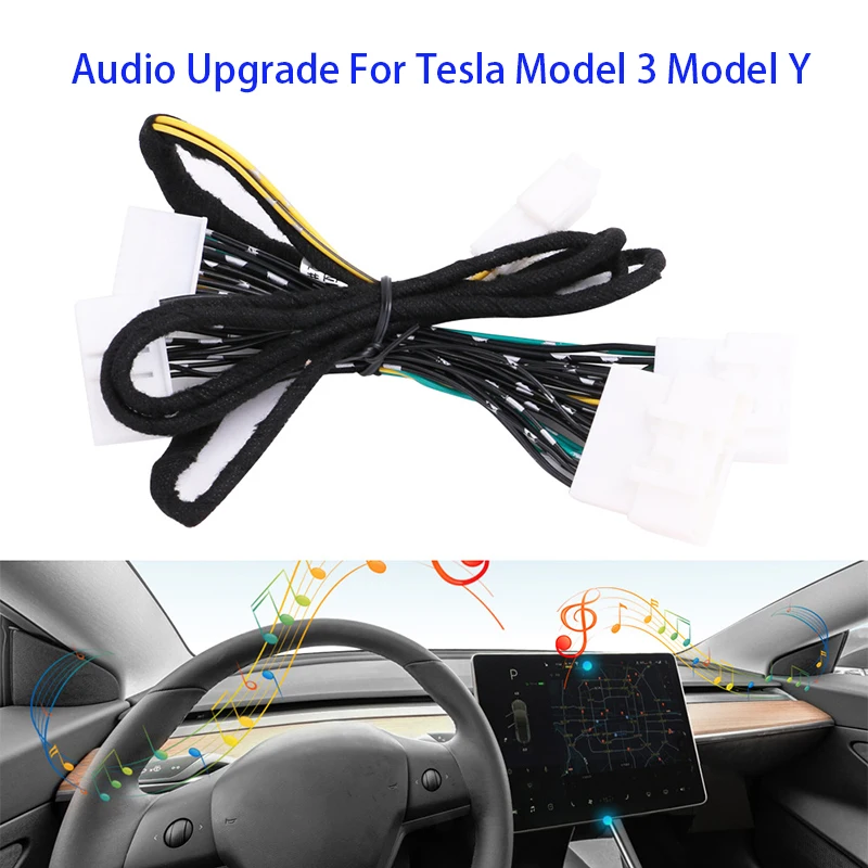 Standard Range Plus Audio Inactive Activation Wire Harness SR+ Horn Cable Speaker for Tesla Model 3