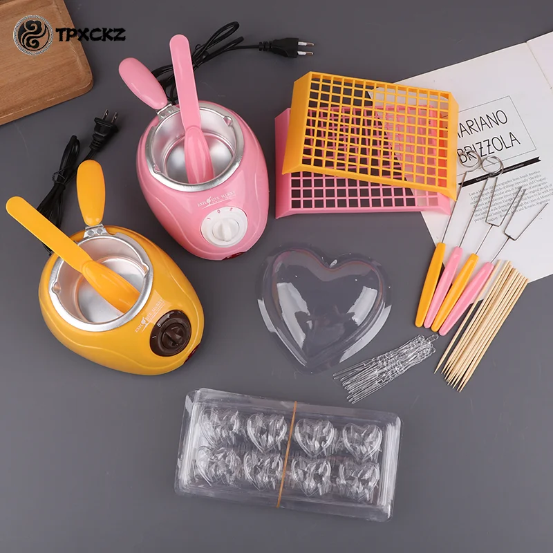 Chocolate Fondue Maker Chocolate Melting Furnace DIY Electromechanical Heating Pot Baking Tool