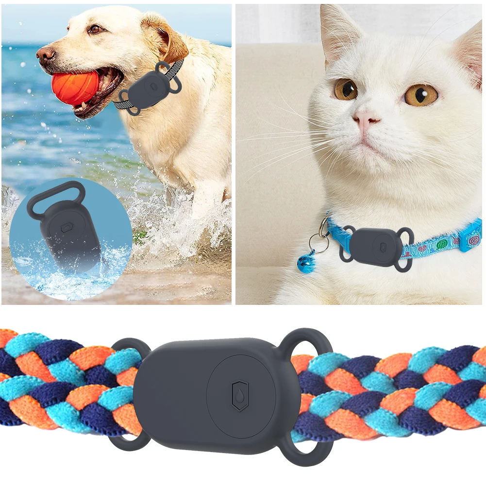 Silicone Case Waterproof Case Cover Shell Dog Collar Holder Dustproof Finder Tracker Locator Anti-Drop for Galaxy SmartTag2