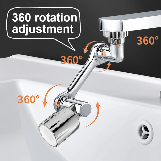 1080° Swivel Robotic Arm Faucet Aerator 2