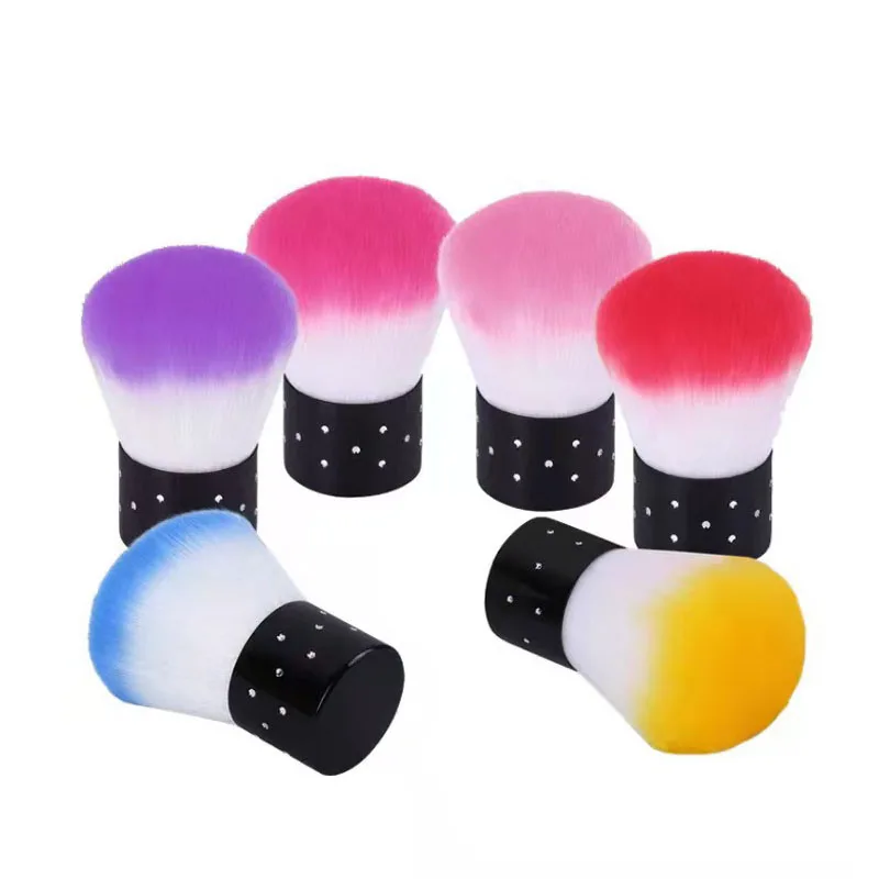 

1Pcs Soft Nail Cleaner Brush Mini Stainless Steel Handle Remove Dust Small Angle Cleaning Brush For Nail Art Care Manicure Tools