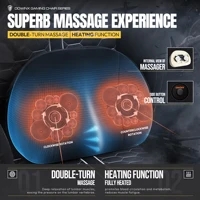 Dowinx Gaming Chair with Heated Massage Lumbar Support, Ergonomic Gaming Computer Chair with Pocket Spring Cushion and Footrest 2