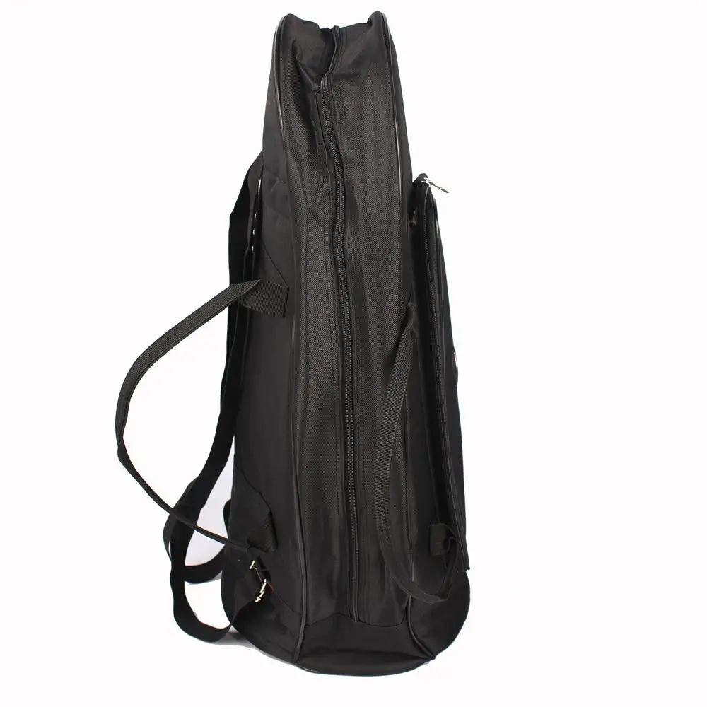 Black Oxford Cloth Musical Instrument Bag Waterproof Horn/Tenor/Tuba Backpack Portable Musical Instrument Bag