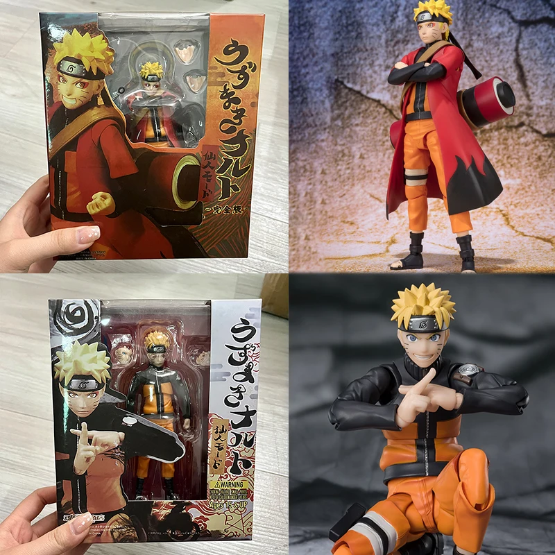 Anime uzumaki naruto figura shf modo de fadas dos desenhos