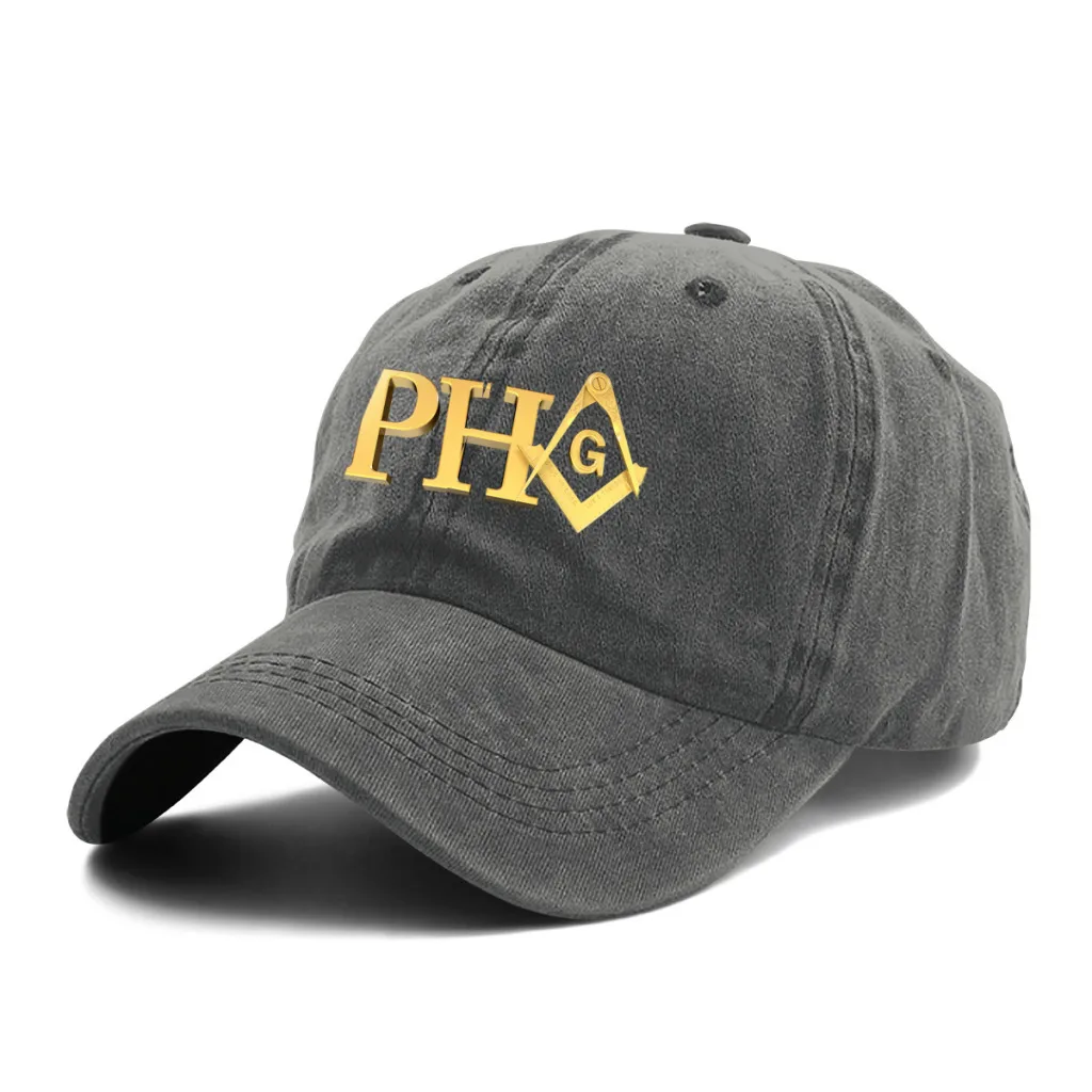 

Freemason Gold Square Compass Multicolor Hat Peaked Women's Cap Prince Hall PHA Masonic Personalized Visor Protection Hats