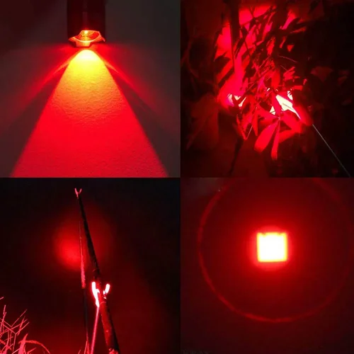 300 루멘 방수 랜턴, 줌 가능 LED 손전등, 레드 라이트 토치, 3 가지 모드 펜라이트, AA/14500 배터리용 휴대용 LED 조명, 7W 4