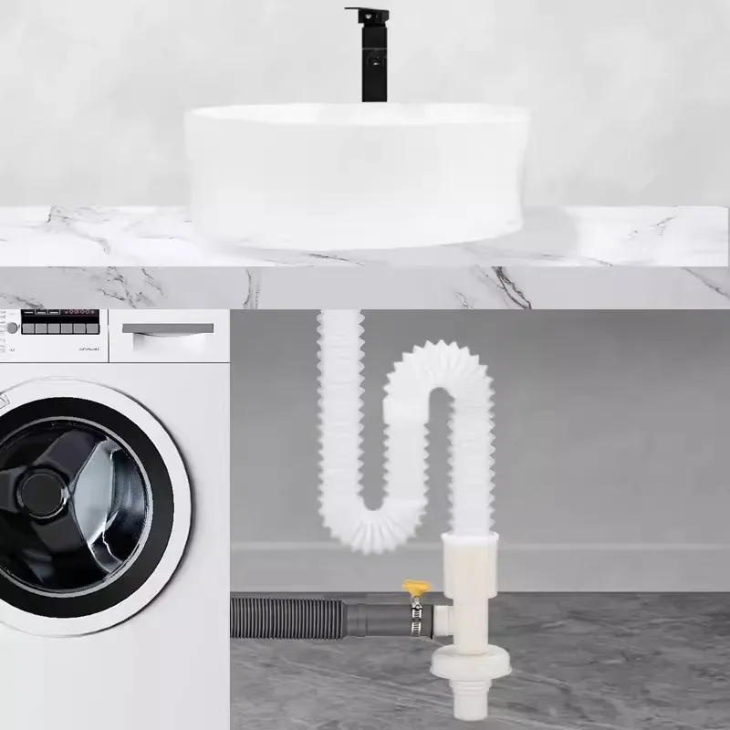 洗濯機用排水アダプター,床用排水管,キッチンアクセサリー - AliExpress