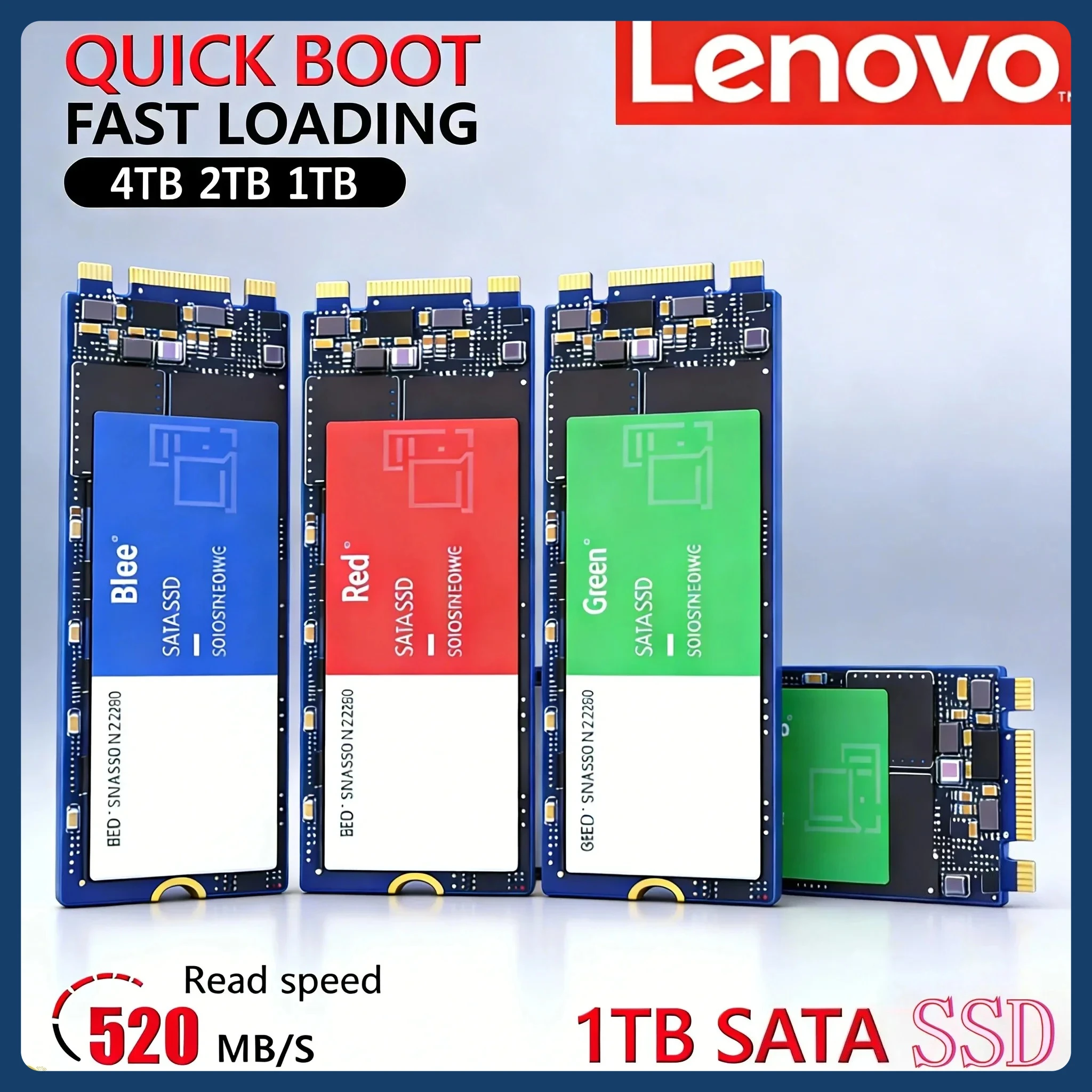 레노버 솔리드 스테이트 드라이브 고속 하드 드라이브 SSD 2TB 1TB 고속 내장 스토리지 업그레이드