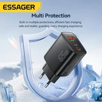 Essager 65W GaN Charger USB Type C Charger PD QC4.0 Quick Charge For Macbook Laptop IPad Tablet iPhone 17 16 15 14 Fast Charger - Image 4