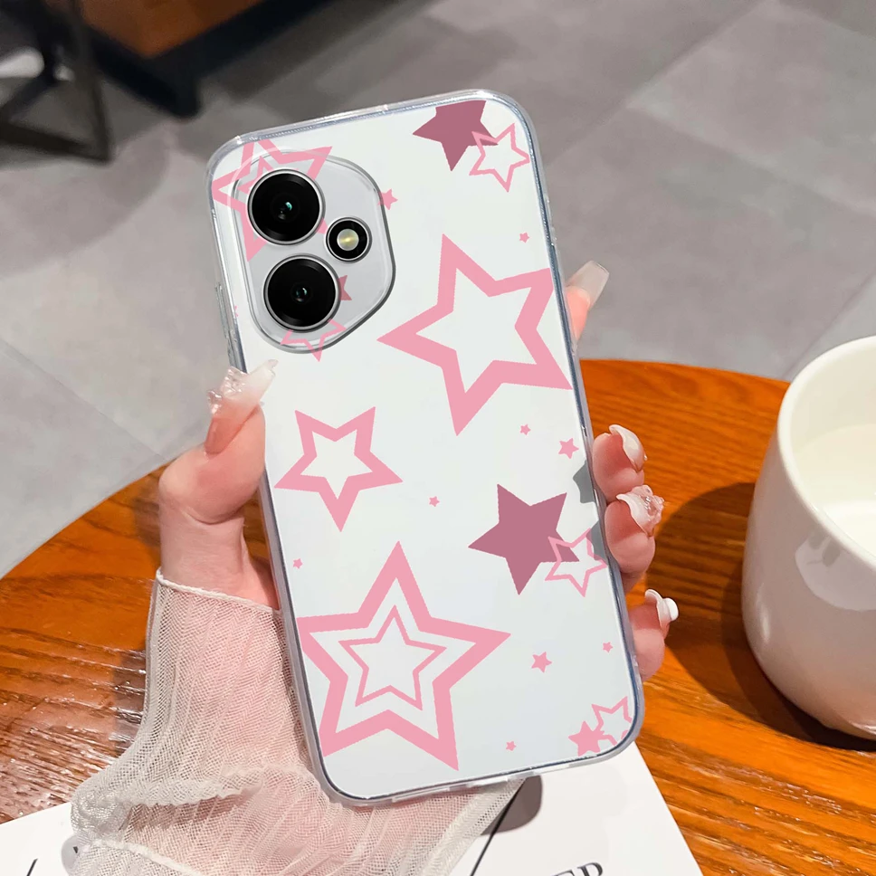 Elegant Floral Transparent Shockproof Phone Case - Soft TPU Silicone Back Cover