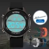 SYNOKE Men Outdoor Sports Multifunctional Waterproof Large Screen Display Luminous LED Digital For Men Fashion Silicon Watch 6