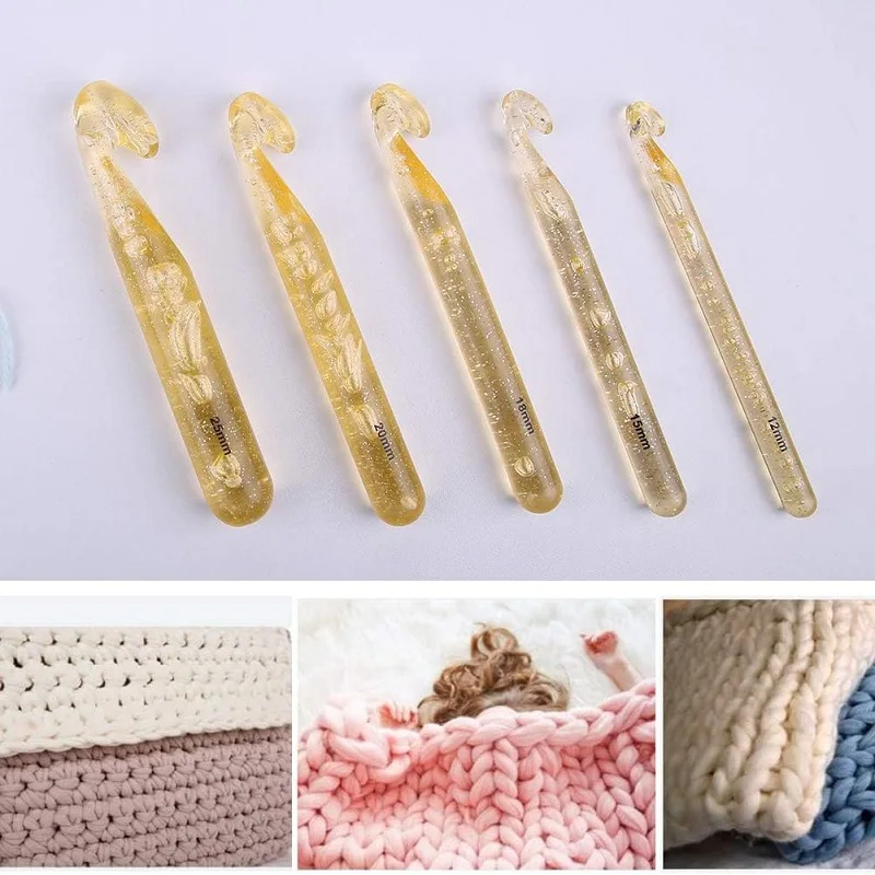 BUDDUR Crochet Knitting Needles Kit With Stitch Marker And Large Eye Blunt Needles For Fabric Weaving DIY Handmade Craft Tools