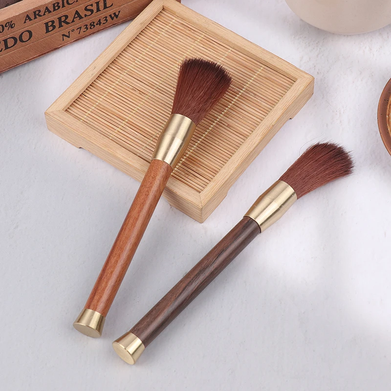 

16cm Coffee Grinder Cleaning Brush Wooden Handle Bean Powder Dusting Coffee Brush Barista Tool Coffee Machine Cleaning Brush