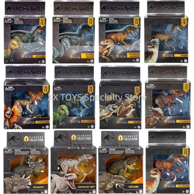 Jurassic World Hammond Collezione Dinosauro Action Figure Velociraptor Atrociraptor Tiger