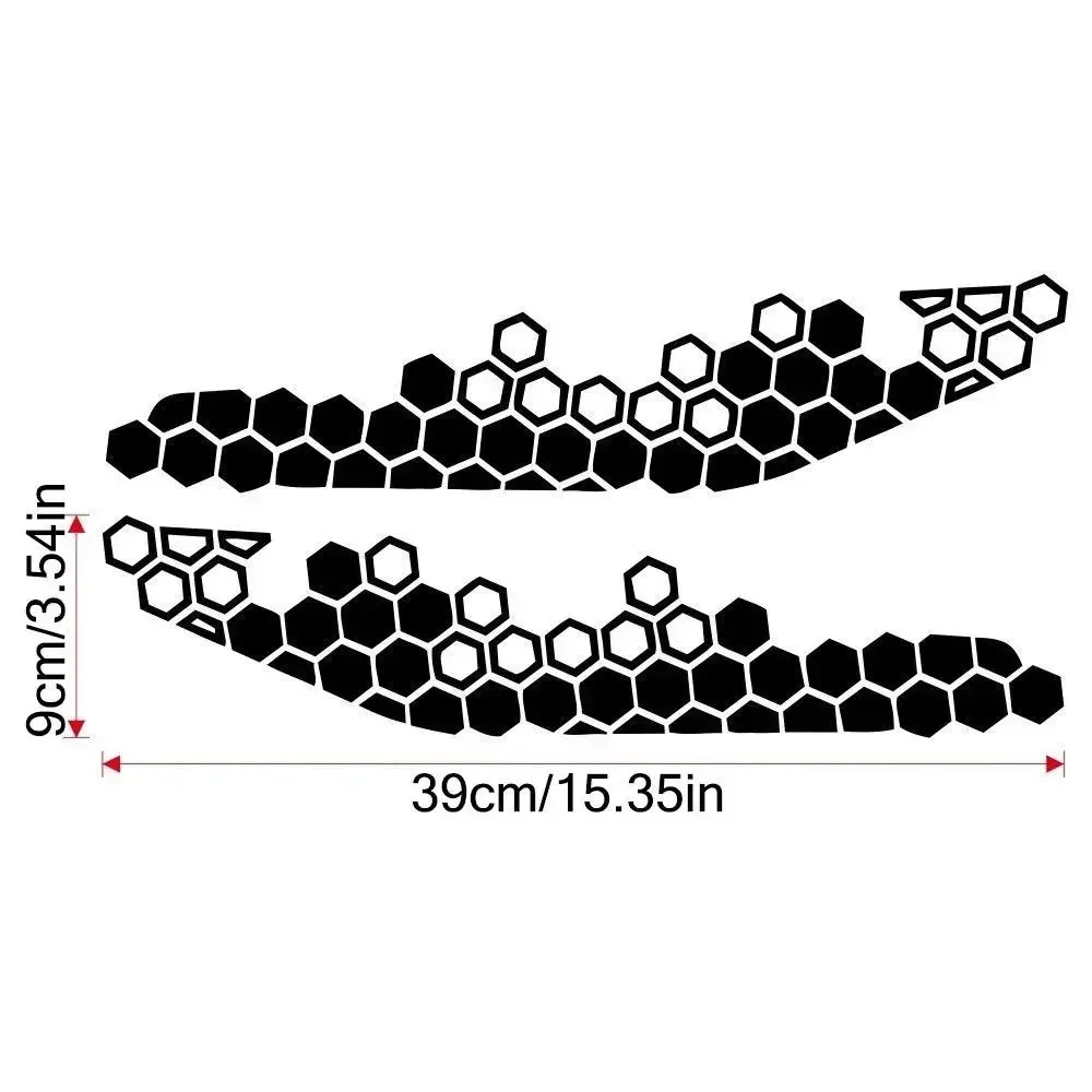 Motorcycle Stickers Motorcycle Honeycomb Decals Reflective Stickers Multicolor Decorative Sticker Motorbike Bumper Ornament Modification Accessories