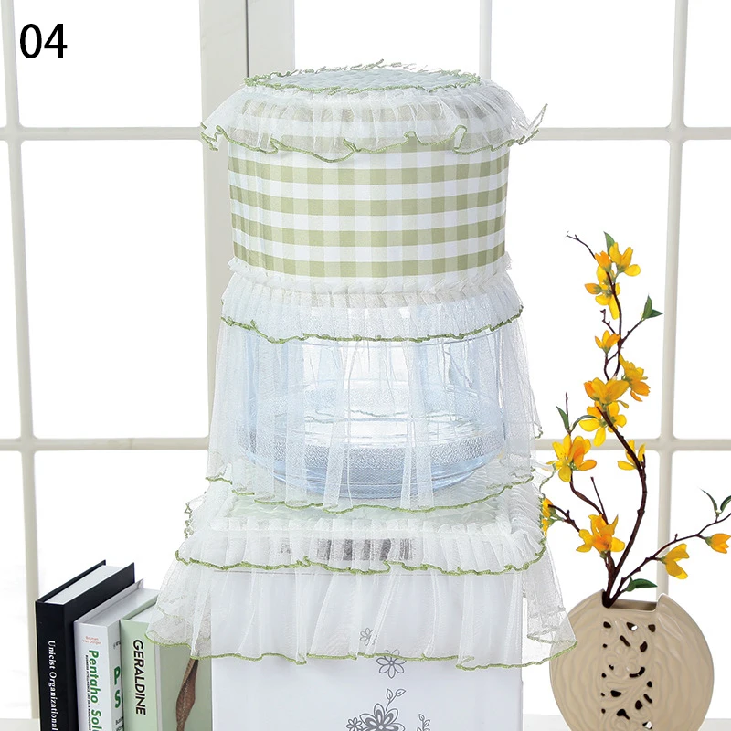 Lace Embroidered Printed Water Dispenser Cover Cloth Home Drinking Fountain Machine Decor Dust Protector Cover Bucket Covers