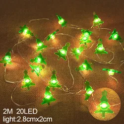 Festive Santa Claus Snowflake LED String Lights - Christmas Decoration & Holiday Ornament (Tree)
