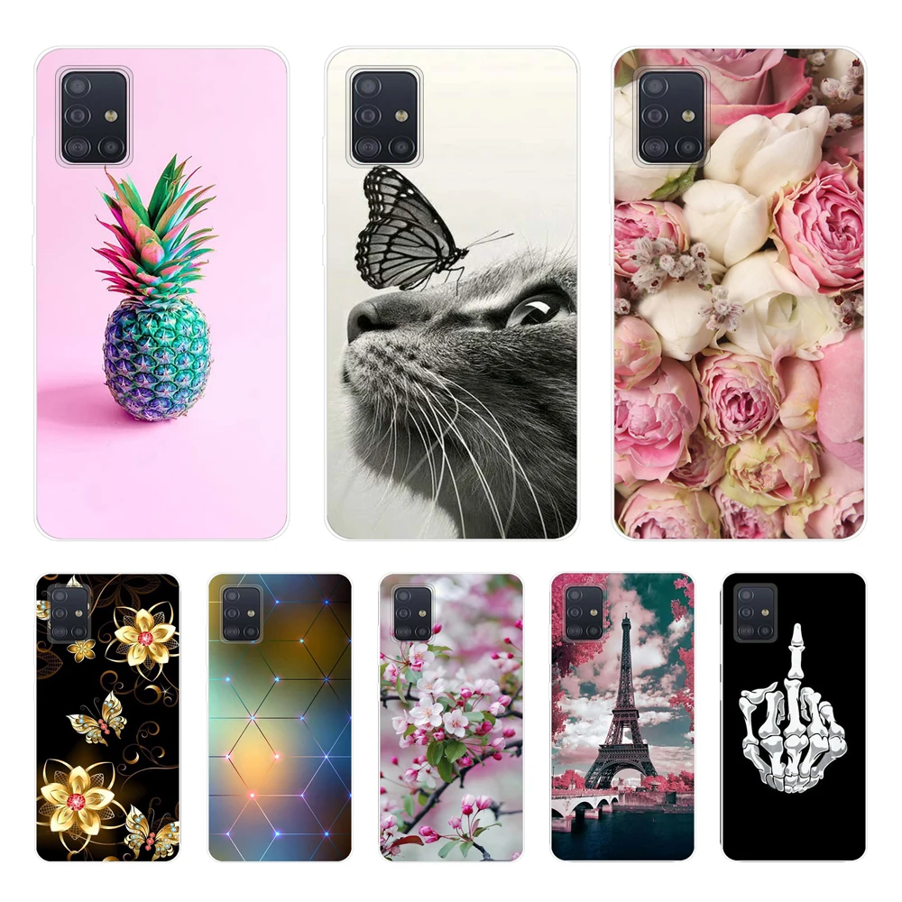 Per Samsung Galaxy A51 4G A 51 Case Phone Fundas Per Samsung Galaxya51 Animal Antiurto Silicone Fundas Bumper