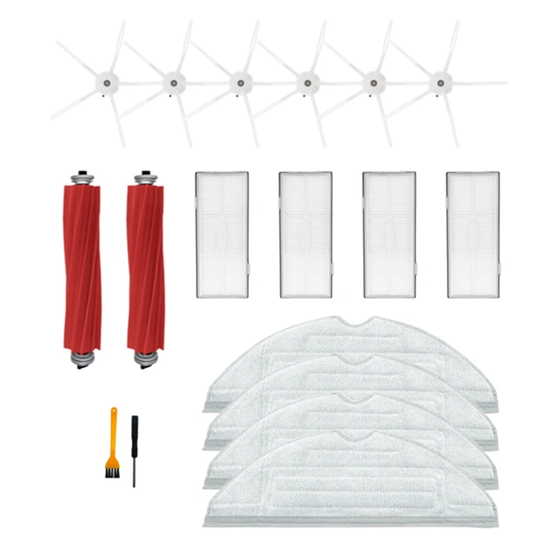 

Robot Vacuum Main Brush Side Brush Hepa Filter Mop Cloth Dust Bag Replacement For Roborock S7 Maxv Ultra S7 Pro Ultra