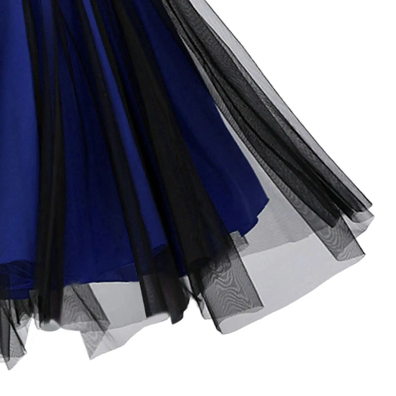 Women Ballroom Dance Skirt Latin Dance Dress Long Swing Skirt for Latin Stage Performance Party Practice Competition Show