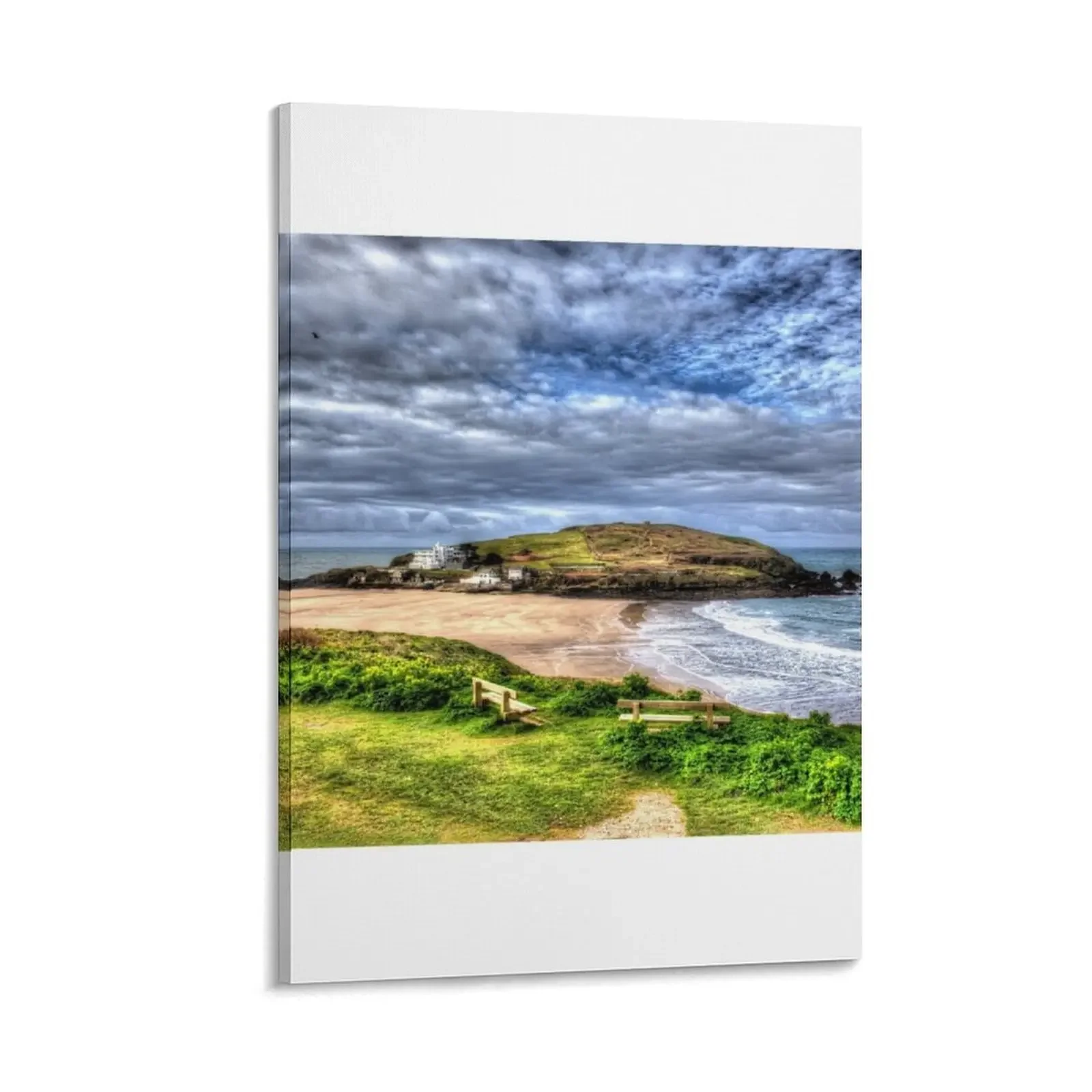 Burgh Island South Devon Bigbury-on-sea HDR Canvas Painting Decorative picture ornaments for home Home decoration