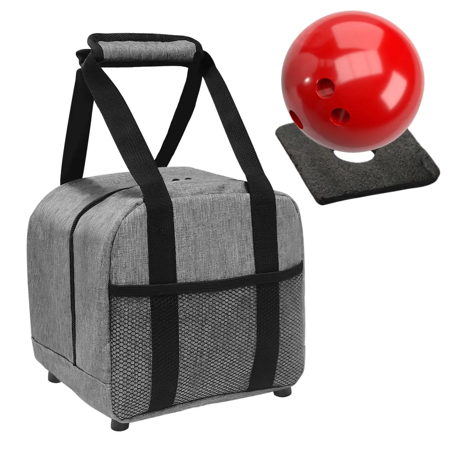 Bowling Ball Bag Container Case Oxford Fabric Bowling Carrying Bag Single Bowling Tote for Outdoor Sports Training Women Men