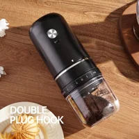 Moulin à café électrique portable rechargeable, broyeur externe à réglage variable pour expresso et café filtre 6