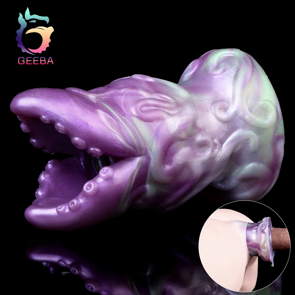 GEEBA Fantasy Silicone Anal Plug Ass Tunnel Butt Expansion Speculum Anus Dilator Anal Adult Penis Trainer Erotic Sex Toys