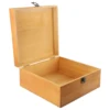 Wooden Storage Box Pine Rectangular Flip Solid Wood Box Handmade Craft Case Wooden Jewelry Storage Box Home Decoration 1