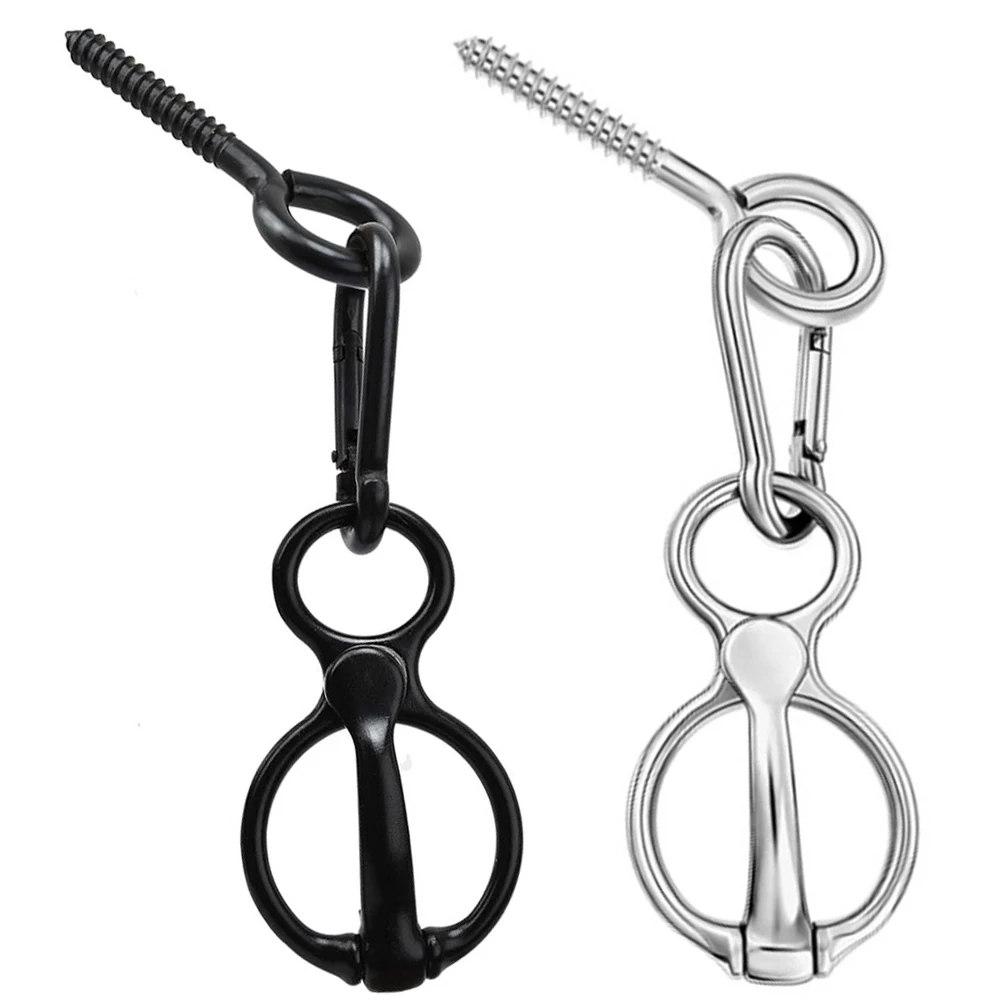 Horse Tie Ring Stainless Steel Horse Accessories Horse Training Equipment Prevent Horses From Pulling Back 4
