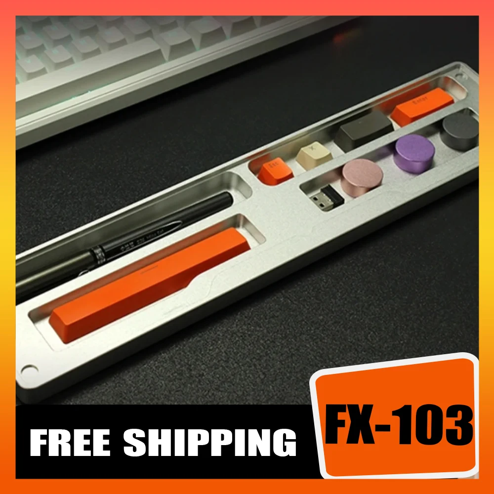 

HiOMU FX-103 Wrist Rest Customized Palm Rest Pc Desk Aluminium Alloy Gaming Keyboard Mouse Pad Hand Pad Gamer Accessories Gfits