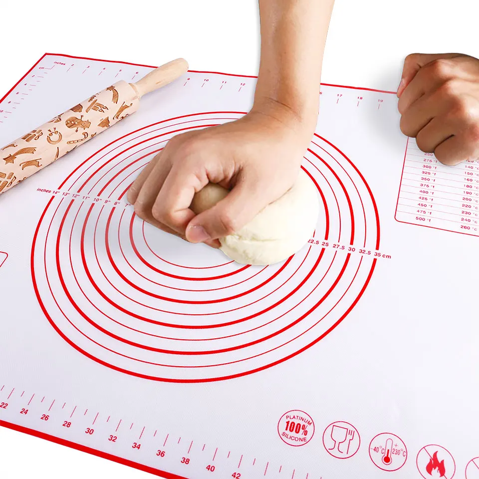 Silicone Baking Mat Reusable Mat For Rolling Dough Pad Large Non-Stick Oven Patisserie Baking Accessories Kitchen Tools silicone baking mat