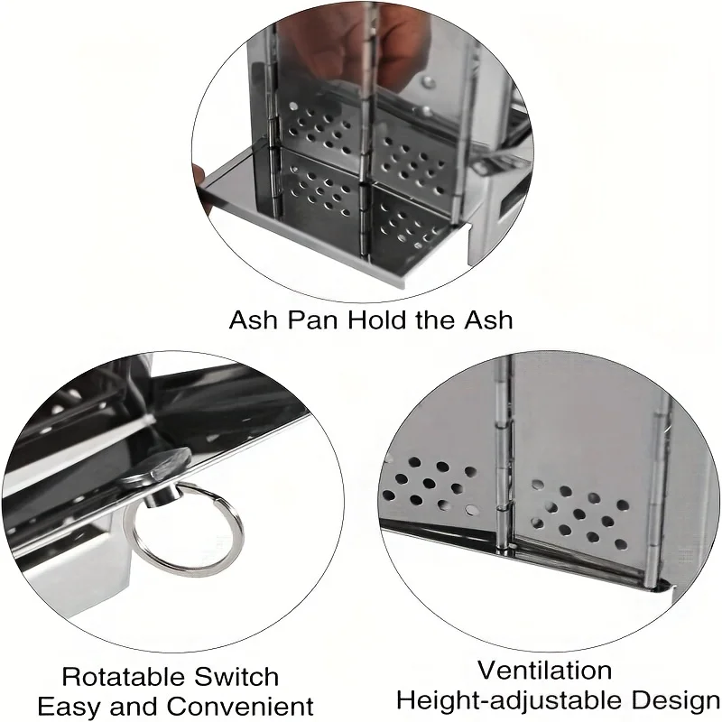 Portable Steel Firewood Stove 5