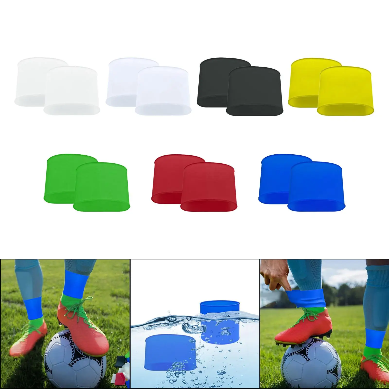 Soccer Shin Pad Holder Multiuse Football Banding Instep Socks for Kids Boys Men