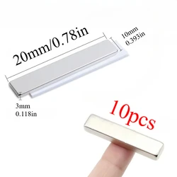 Versatile Square Mini Magnets for DIY Projects and More - Affordable and Stylish (20x10x3mm - 10pcs)