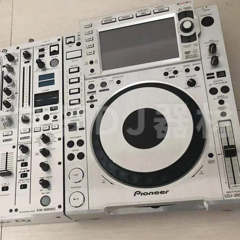 PVC self-adhesive film Cdj2000nxs2+djm900nxs2 skin complete set suitable for Pioneer disc players(Film only, not machine)
