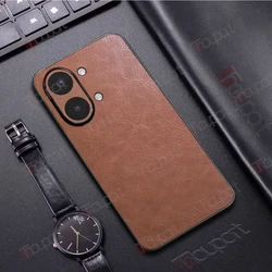 Premium Retro Leather Business Phone Cover - Durable and Stylish for Poco X8 Pro (Light Brown)