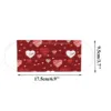 10pcs Adult Mask Valentine's Day Disposable Face Mask Lover Heart Print Industrial 3Ply Ear Loop Mask mascarillas cubrebocas  6