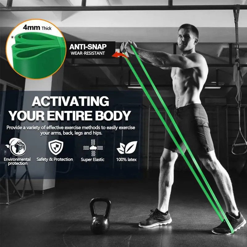 Resistance Bands Latex Pull Up Gym Home Fitness Rubber Expander Loop Strength Assist Workout Training Equipment