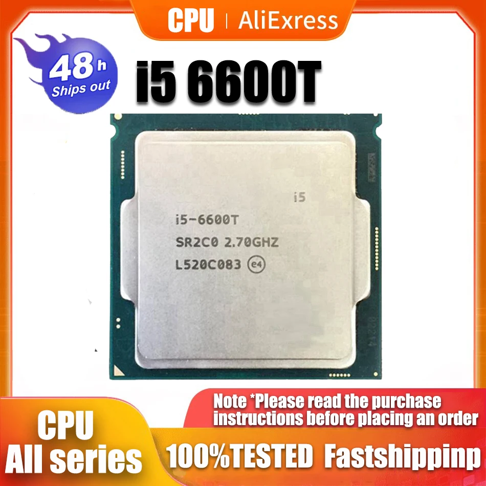 Processore Cpu Quad-Thread Quad-Core Intel Core I5 6600T 2.7 Ghz Usato 6M 35W Lga 1151