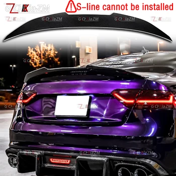 Auto Spoiler Per Audi A5 B8 B8.5 8TA 8T3 2 Porte Sportback PSM Stile Reale Materiale In Fibra di Carbonio Spoiler Posteriore Tronco Ala 2009-2016